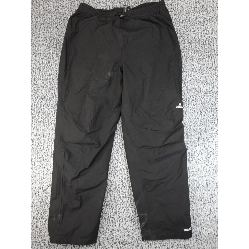 EMS Gore-Tex Rain‎ Pants Mens Large Black Good Waterproof Hiking Gorpcore Shell